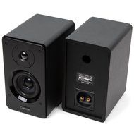 Micca Club 3 Bookshelf Speakers with 3.5-Inch Carbon Fiber Woofer and Silk Dome Tweeter, Black N5