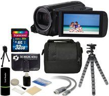 Canon VIXIA HF R70 16GB Wi-Fi Full HD 1080p Video Digital Camcorder with 57x Zoom + 32GB High-Speed Card + Case...