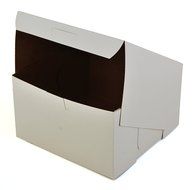 Southern Champion Tray 0921 Premium Clay-Coated Kraft Paperboard White Non-Window Lock Corner Bakery Box, 7" Length...