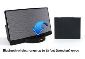 SUSAY&reg;Electronic Bluetooth A2DP Music Receiver Audio Adapter For iPod iPhone 30Pin Dock Speaker N7