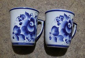 Set for tea for two persons + oiler N2