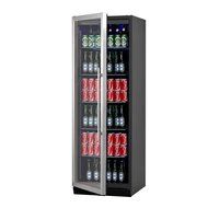 KingsBottle 450 Can Beverage Cooler, Stainless Steel with Glass Door N2