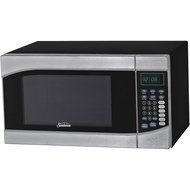 Sunbeam 0.9 cu ft Stainless Steel Digital Display Timer Countertop Microwave Oven N2