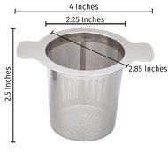 Simple Modern Tea Infuser 304 Stainless Steel Extra-Fine Brew-in-Mug Tea Strainer with Silicone Lined Lid - Best... N7