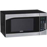 Sunbeam 0.9 cu ft Stainless Steel Digital Display Timer Countertop Microwave Oven N3