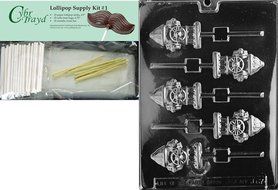 Cybrtrayd J067 Fire Hydrant Lolly Chocolate Candy Mold with Exclusive Cybrtrayd Copyrighted Chocolate Molding... N7