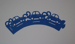 All About Details Blue Cars Cupcake Wrappers, Set of 12