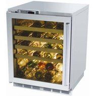 Perlick Built In C-Series 24 Inch Wine Cooler With Stainless Glass Door Hinge Right