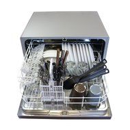 Countertop Dishwasher Premium Portable Stainless Steel Electric Table Top Machine in Stand Alone Silver Compact... N2