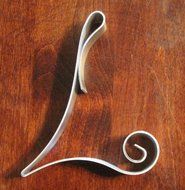 Hortense B. Hewitt Wedding Accessories Metal Scroll Cake Top, Letter M, 5-Inch Tall N8
