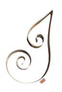 Hortense B. Hewitt Wedding Accessories Metal Scroll Cake Top, Letter M, 5-Inch Tall N9