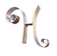 Hortense B. Hewitt Wedding Accessories Metal Scroll Cake Top, Letter M, 5-Inch Tall N11