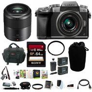 Panasonic Lumix DMC-GKS7 Mirrorless Digital Camera w/ 14-42mm f/3.5-5.6 &amp;Panasonic LUMIX G MACRO 30mm / F2.8 ASPH...