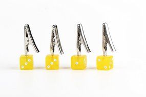 Dice Crocodile Clip (Red) N2