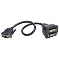 Tripp Lite DVI Splitter Cable, Digital Monitor Y Cable (DVI-D M to 2x F) 1-ft.(P564-001) N2