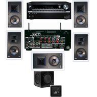 Klipsch KL-7800-THX 5.1 In-Wall-SW-310-Onkyo TX-NR838 7.2 Channel- White