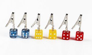 Dice Crocodile Clip (Red) N6
