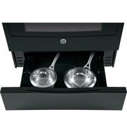 GE JGS750DEFBB 30" Black Gas Slide-In Sealed Burner Range - Convection N3