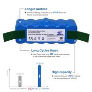 Melasta Higher Power 6400mAh 14.8V Li-ion Replacement Battery Made of Panasonic Cells for iRobot Roomba 500 600... N4