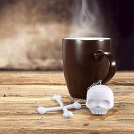 YSTD&reg; Silicone Skull Tea Infuser Loose Tea Leaf Strainer Herbal Spice Filter Diffuser N4