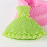 GogoForward Wedding Dress Fondant Mold Silicone Cake Decorating Craft N4