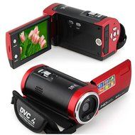Hitech 16mp Digital Video Camcorder with 16x Zoom and 2.7-Inch TFT LCD Screen Bundle with Silicon Bracelet (Red) N6