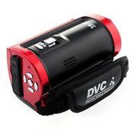 Hitech 16mp Digital Video Camcorder with 16x Zoom and 2.7-Inch TFT LCD Screen Bundle with Silicon Bracelet (Red) N7