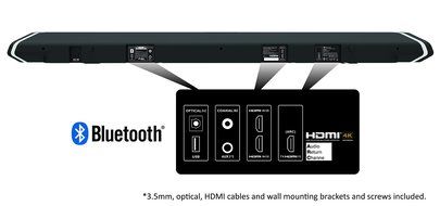 NAKAMICHI SHOCKWAFE PRO 7.1 Ch 45-Inch Sound Bar with 8&rdquo; Wireless Subwoofer and Rear Satellite Speakers N7