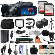 Canon VIXIA HF G30 HFG30 HD Camcorder Video Camera + 128GB Boardcasting Filmmaker's Package with LED Night Light...