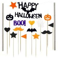 Bilipala Halloween Funny Cupcake and Cake Toppers Picks Decorations, Halloween Theme Party Supplies Decor, 27... N2
