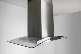 Golden Vantage Stainless Steel 30" Euro Style Island Mount Range Hood LED Screen GVAIS2-30