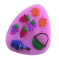 Sher Grapes /Wine Type Candy Fondant Cake Molds For The Kitchen Baking Molds N2