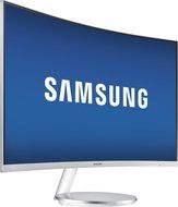 Samsung - CF591 Series 27&quot; LED Curved Monitor - Silver N3
