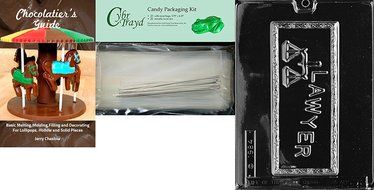 Cybrtrayd J018 Lawyer Card Chocolate Candy Mold with Exclusive Cybrtrayd Copyrighted Chocolate Molding Instructions