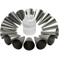 iCooker 17-Pack Decorating Tips for Cake Supplies [FREE Pastry Bag Kit Set] Best Professional Tool Tips for Icing... N9