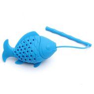 Diffuser Strainer Fish Shape Design Food Grade Silicone Loose Tea Leaf Strainer Herbal Spice Infuser Filter Random... N2