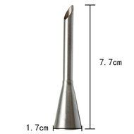 1Pcs Cream Icing Piping Nozzle Tip Stainless Steel Long Russian Puff Nozzle Tip Set Decorating Tool Pastry Decor N3