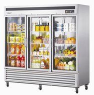 Turbo Air MSR72G3 72 cu.ft Refrigerator with 3 Glass Doors Digital Temperature Control System High Tech Monitor...