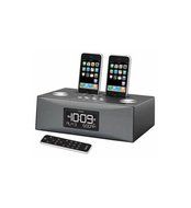 SDI Technologies Dual Dock Triple Alarm Clock Radio