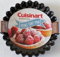 Cuisinart 4 Piece Tart Pan Set, Mini, Steel Gray