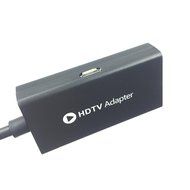 Eriotpy&reg; 1080P HD MHL 11-pin Micro USB to HDMI Adapter (Male to Female ) with Video Audio Output in Black 15cm... N3