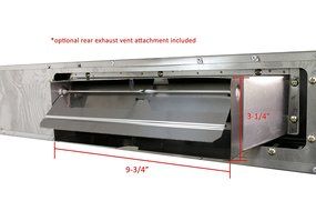 Awoco 30" RH-UC085 5" High Stainless Steel Under Cabinet 3 Speeds 800CFM Range Hood with 2 Lights N2