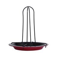 Chicken Roaster, Non-Stick Vertical Poultry Chicken Roaster Chicken Cooker Rack With Bowl Baking Pan Barbecue... N6