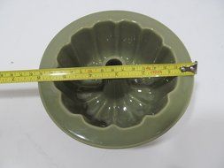 Longaberger Woven Traditions Pottery Small Single Bundt Pan, Sage N3