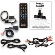 Acoustic Audio AA5160 Home 5.1 FM Speaker System Bluetooth Optical In 2 Ext. Cables AA5160BD-2 N2