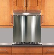 Stainless Steel Backsplash 30" x 30" 304 #4 (Hemmed Edge)