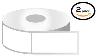 1 Inch Core - 1 x 3 Zebra Compatible Direct Thermal Labels 2 Rolls for Zebra Desktop Printer GC420d GC420t GK420d...