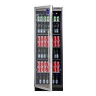 KingsBottle 450 Can Beverage Cooler, Stainless Steel with Glass Door N5