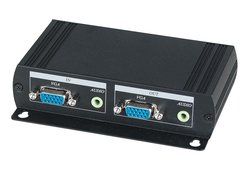 1 Input 3 Output VGA &amp; Stereo Audio Cat5 Extender Distribution Amplifier with Chainable Function N3