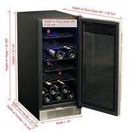 SPT Under Counter Wine/Beverage Cooler, 32 Bottles N2